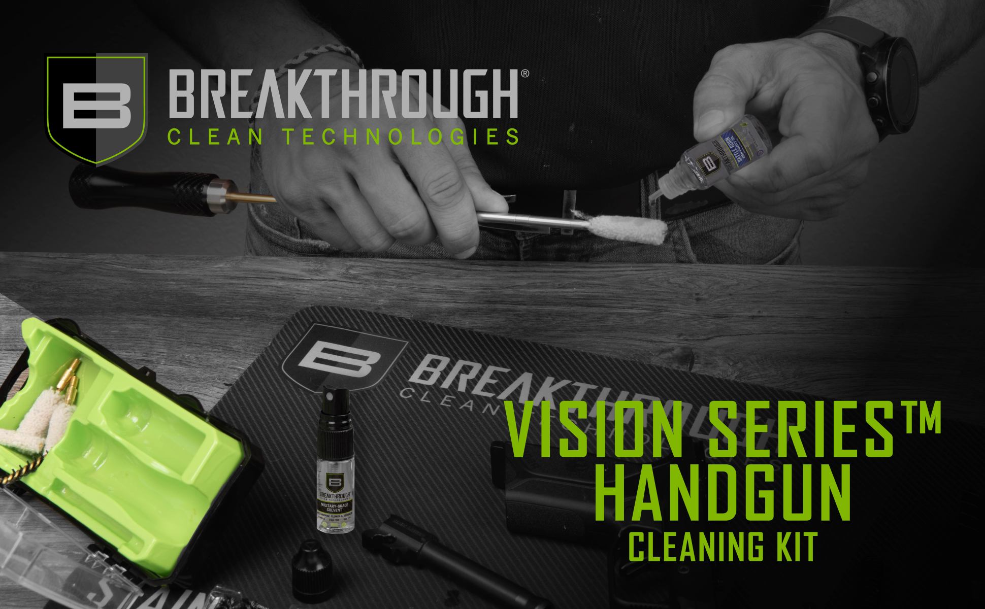 Kit de nettoyage vision 9 mm/.357 Cal/.38 Cal Breakthrough Clean