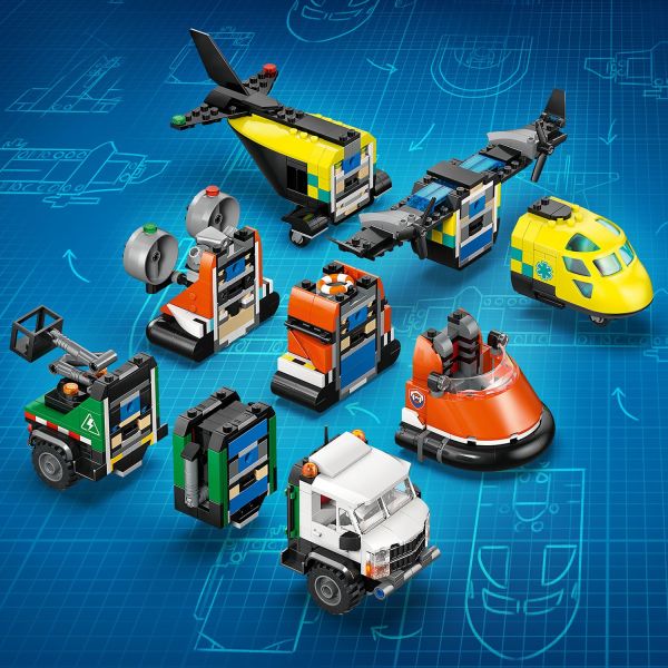 LEGO City Airplane, Service Truck & Hovercraft Remix 60505 6585660