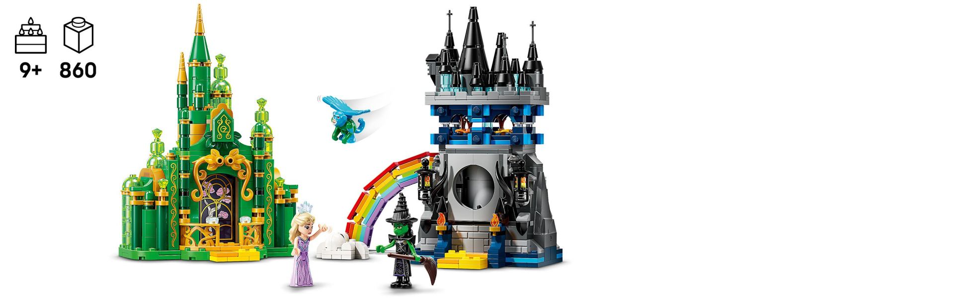 Explore this Emerald City and Kiamo Ko Castle playset and uncover its secret compartments as well as familiar details from the movies.