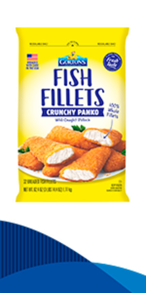 Gorton’s Golden Crispy Panko Fish 100% Whole Fillets, 32 Count, 62.4 Ounce Bag