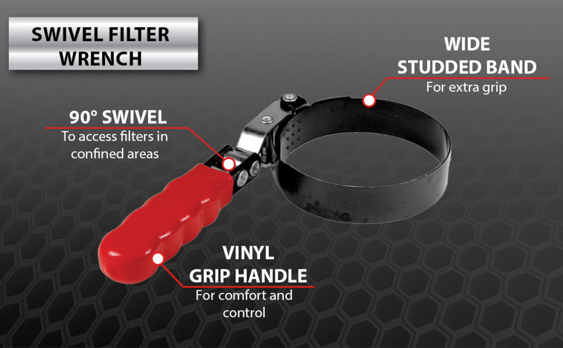 Swivel Filter Wrench 2-7/8 to 3-1/4"