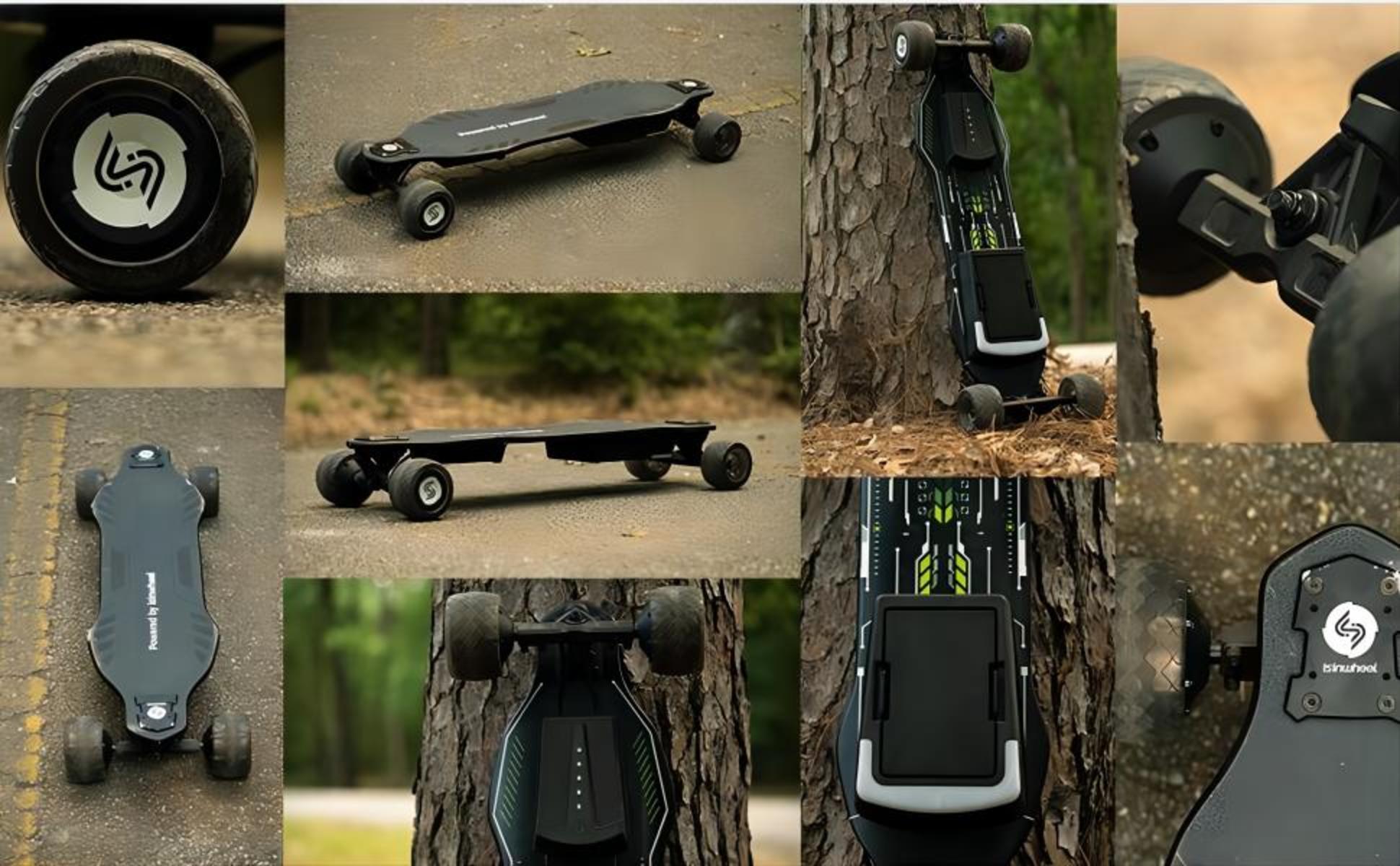 isinwheel  isinwheel V8 Electric Skateboard with Portable Removable  Battery & Rem