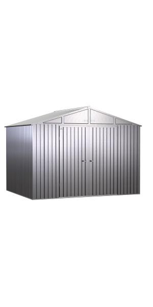 Arrow Elite Steel Storage Shed, 10x8, Galvalume