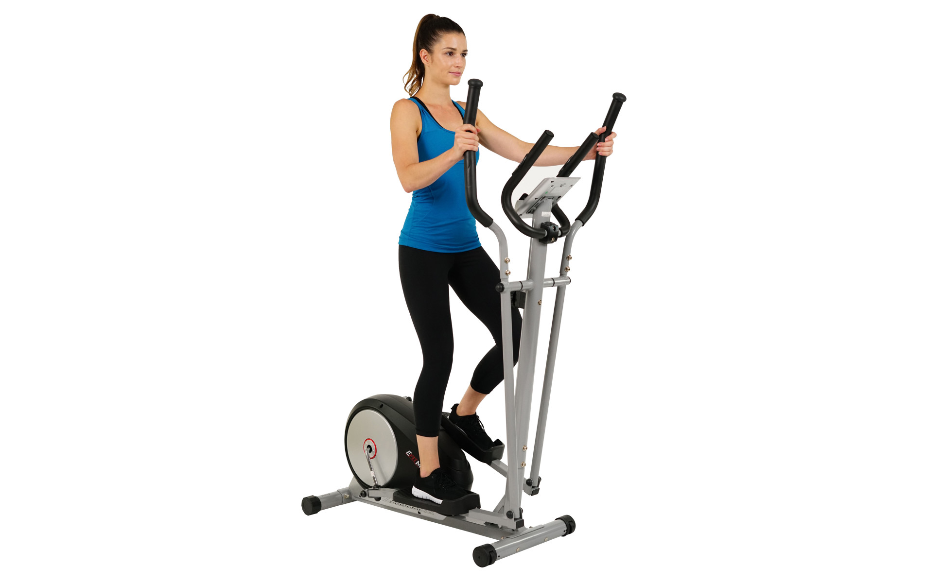 Magnetic Elliptical Trainer w LCD Monitor and Pulse Rate Grips by EFITMENT E006