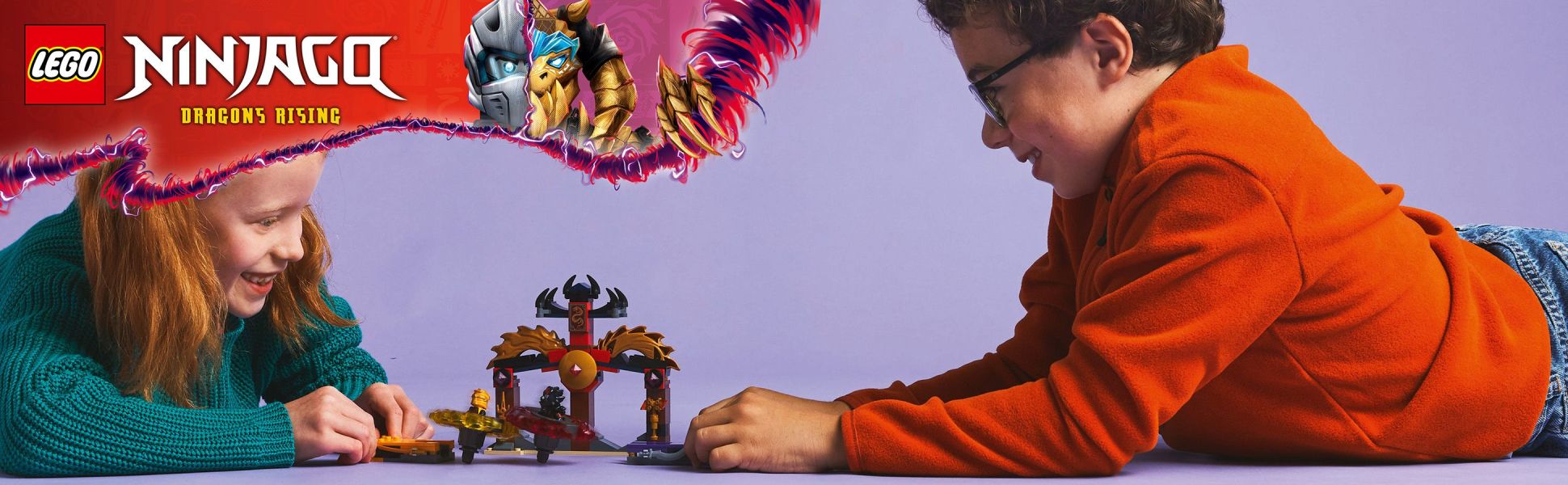 Dragon Spinjitzu Battle Pack lets kids play out all-action battles from season 3 of the NINJAGO Dragons Rising TV show.