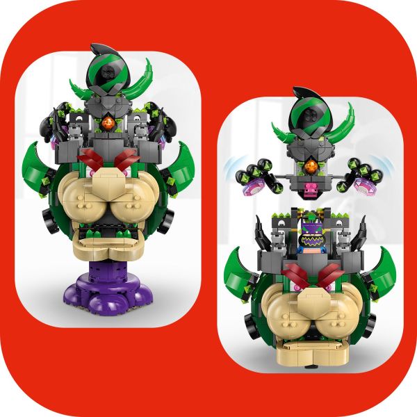 Lift Castle Bowser off the stand and set down to reveal the interior.