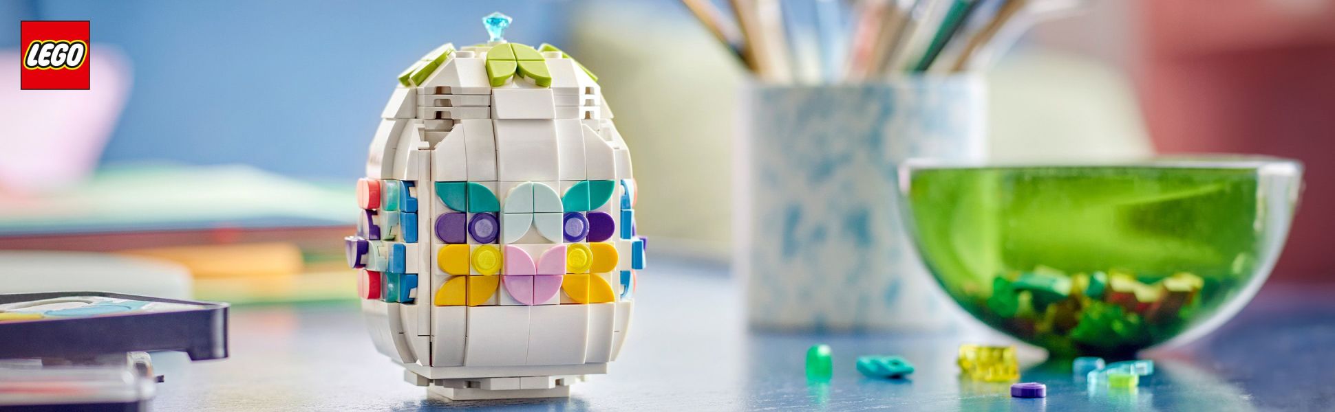 Celebrate the spring holidays by decorating your own buildable Easter egg with this customizable LEGO gift set.