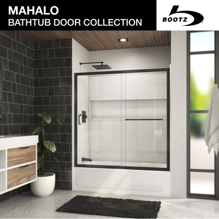 mahalo Bootz Industries Mahalo 56 - 60 in. W. x 58 in. H Semi-Frameless