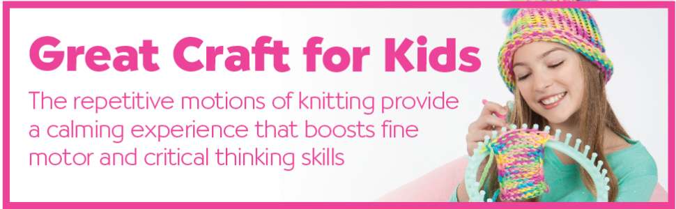 Creativity for Kids Quick Knit Loom – Teaches Beneficial Skills and  Creativity – Easy to Use – For Ages 7 and Up, Sewing -  Canada