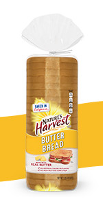 Nature's Harvest Butter Bread, 20 oz