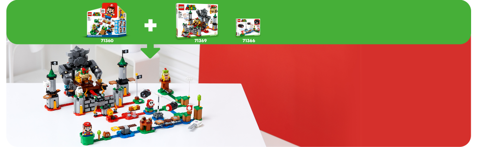 LEGO Super Mario Bowser's Castle Boss Battle Expansion Set 71369 Building  Kit; Collectible Toy for Kids to Customize Their Super Mario Starter Course