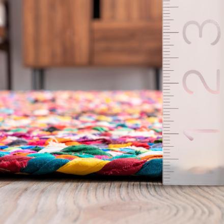 nuLOOM Tammara Hand Braided Tappeto Runner, Cotone, Multicolore, 76 cm
