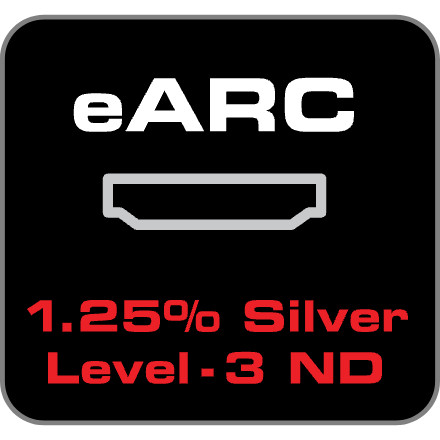 eARC 1.25% Silver - Level 3 Noise-Dissipation
