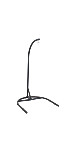 Sunnydaze Durable Steel Egg Chair Stand with Curved Leg Base