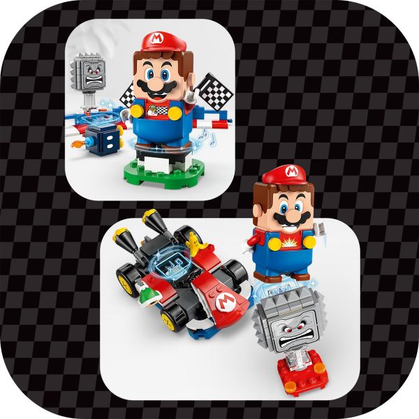 See how LEGO Mario reacts to these colored LEGO plates.