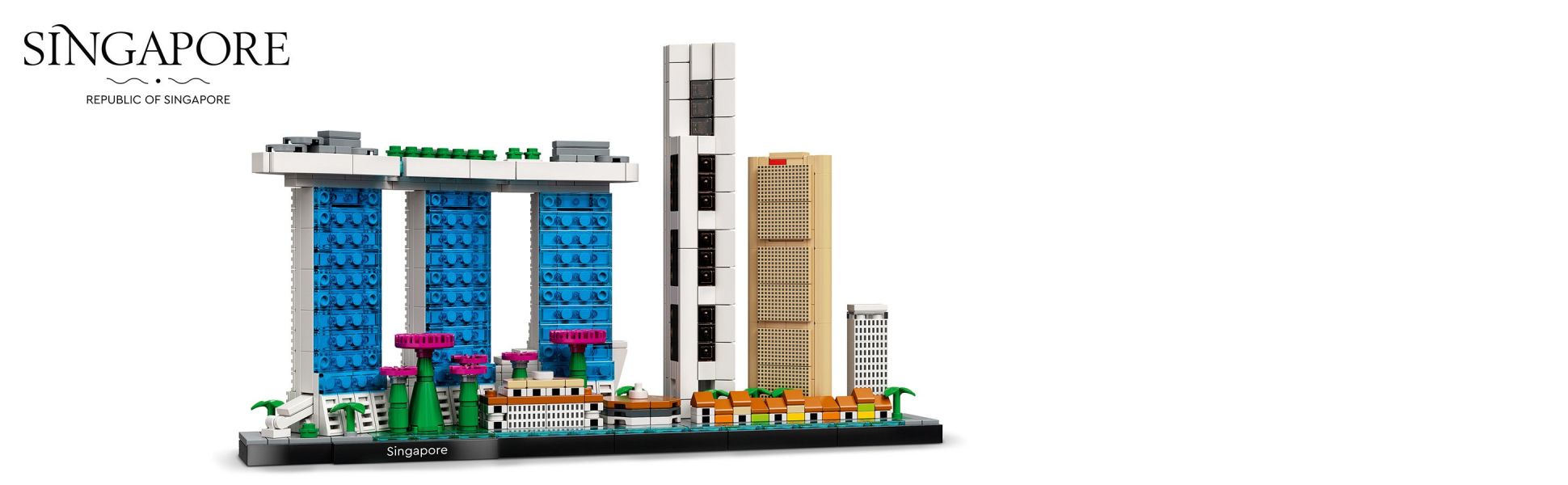 LEGO Architecture Singapore 21057 Skyline Collection Model