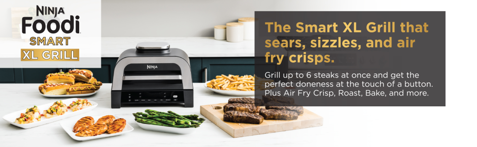 Ninja Foodi Smart XL 6-in-1 Indoor Grill & Air Fryer