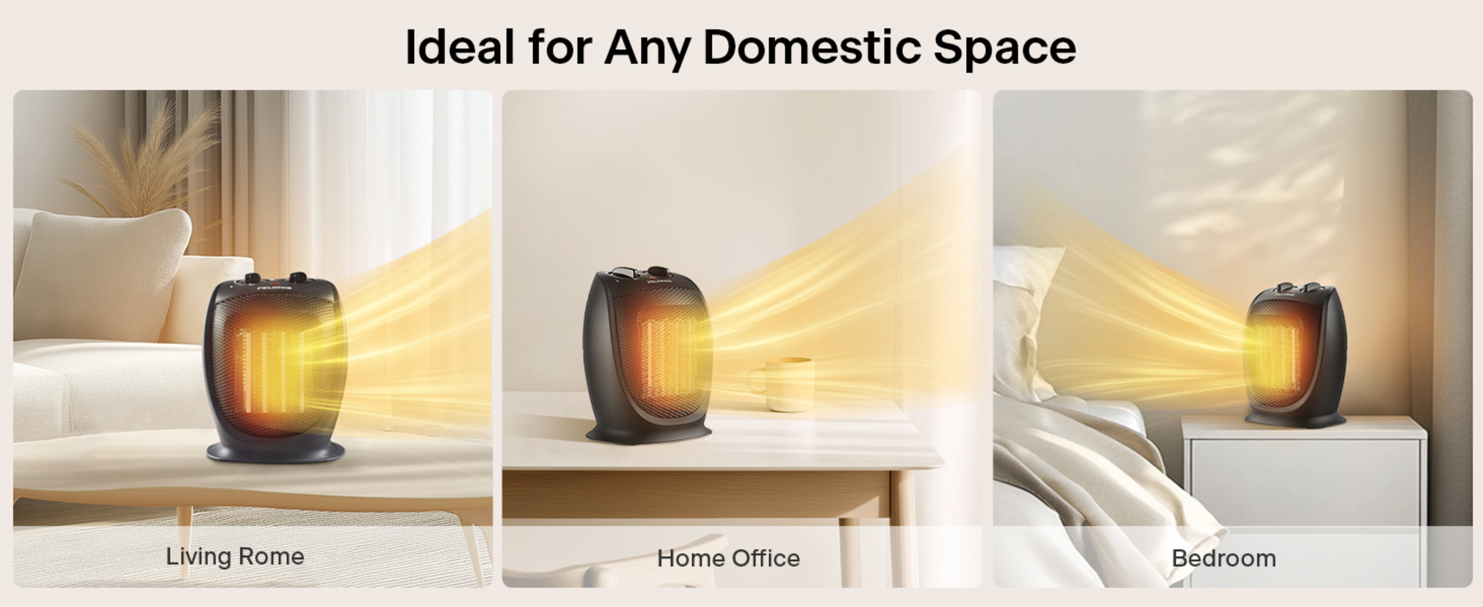 Digital Fan Forced Heater Pelonis Ceramic Heater Small Pelonis