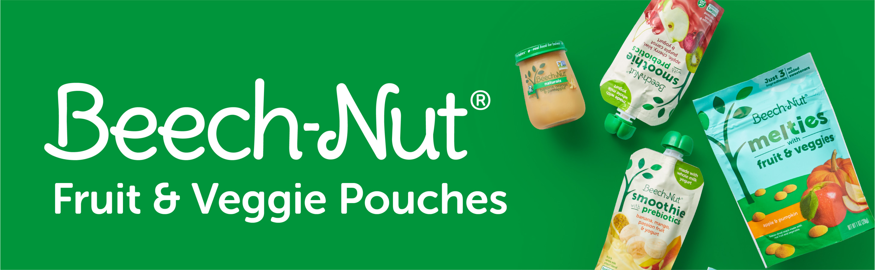 Beech-Nut, Fruities Pouch- Pear, Banana & Raspberries, 6+ Months ...