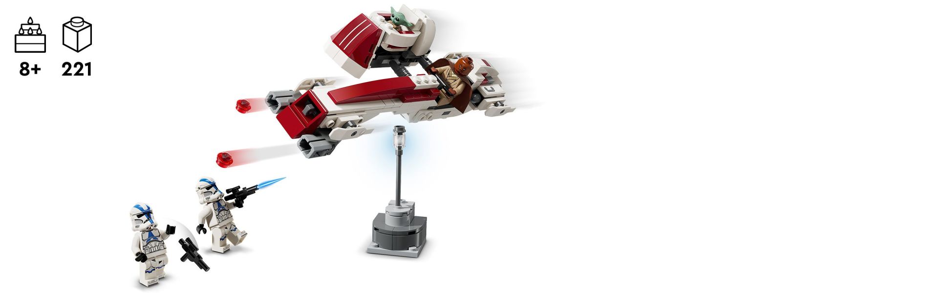 Give young fans everything they need to recreate the memorable Star Wars: The Mandalorian Jedi Temple flashback scene.