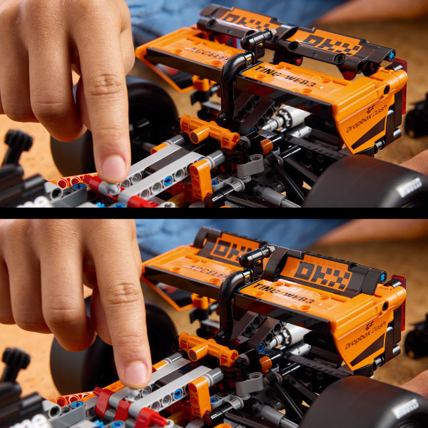 Check out the DRS activator, which adjusts the rear wing.