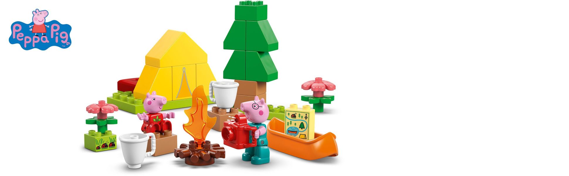 This learning toy makes it easy for toddlers to play out how they feel about new situations, such as camping in a tent.