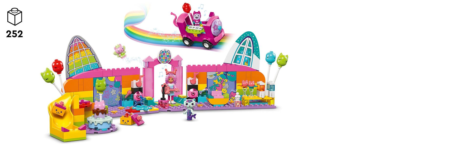 A ready-to-go model in each bag and a large Starter Brick ensure kids soon experience the creative build-and-play fun.