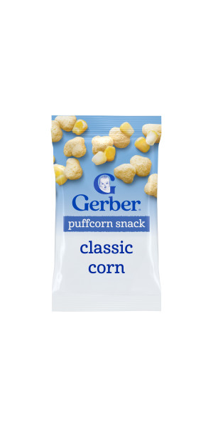 Gerber Puffcorn Snack Classic Corn 1.23oz Bag