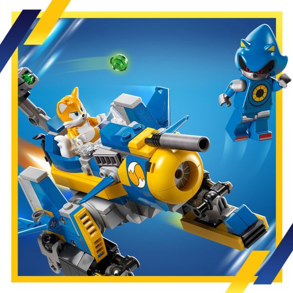 Fire the movable turret to defend the mech from Metal Sonic.