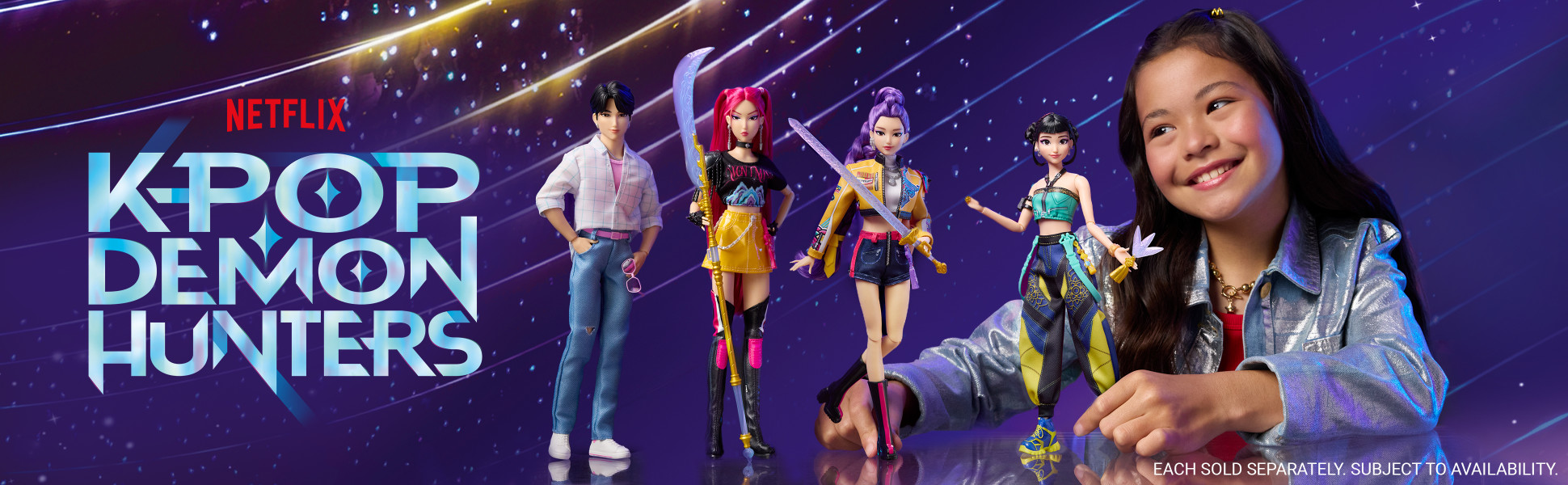KPop Demon Hunters HUNTR/X Zoey Fashion Doll in Removable Look