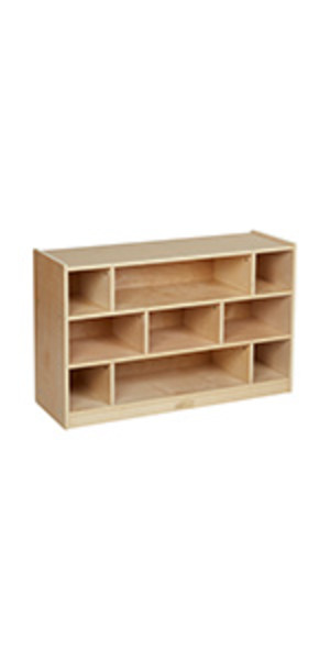 Mobile Building Block Storage Cabinet, Medium