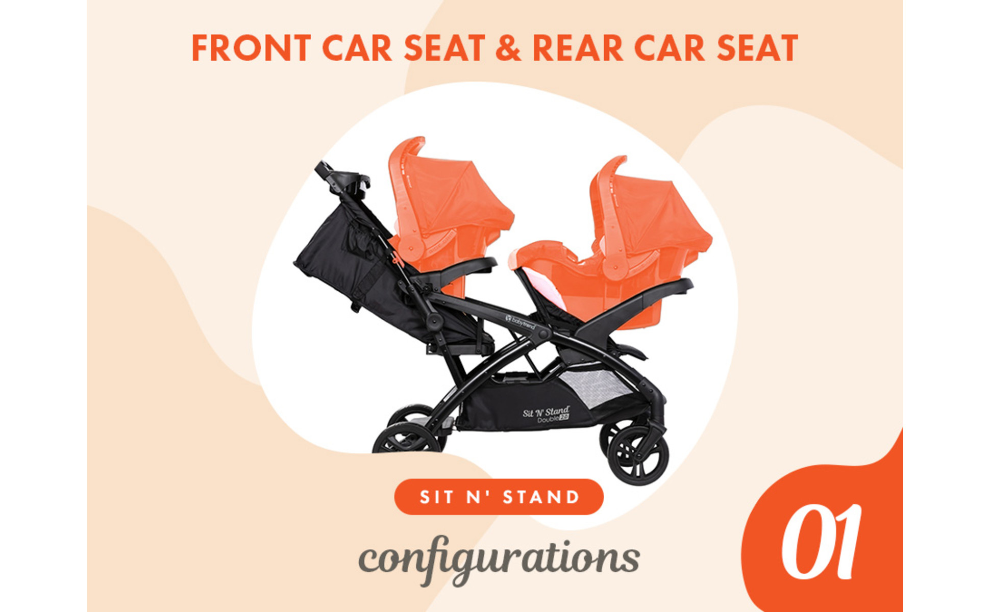 Bench Seat Double Stroller With Standing Option Baby Stroller