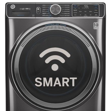 GE 4.8 cu. ft. Smart Sapphire Blue Front Load Washer with