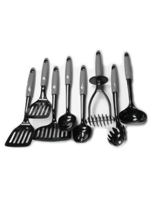  Chef Craft Select Kitchen Tool and Utensil Set, 13 Piece,  Stainless Steel/Black : Patio, Lawn & Garden