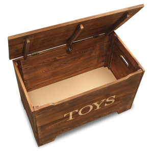 Badger Basket Children's Solid Wood Rustic Toy Box 3.3 Cu ft
