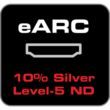 HDMI - eARC: 10% Silver + Level-5 Noise Dissipation