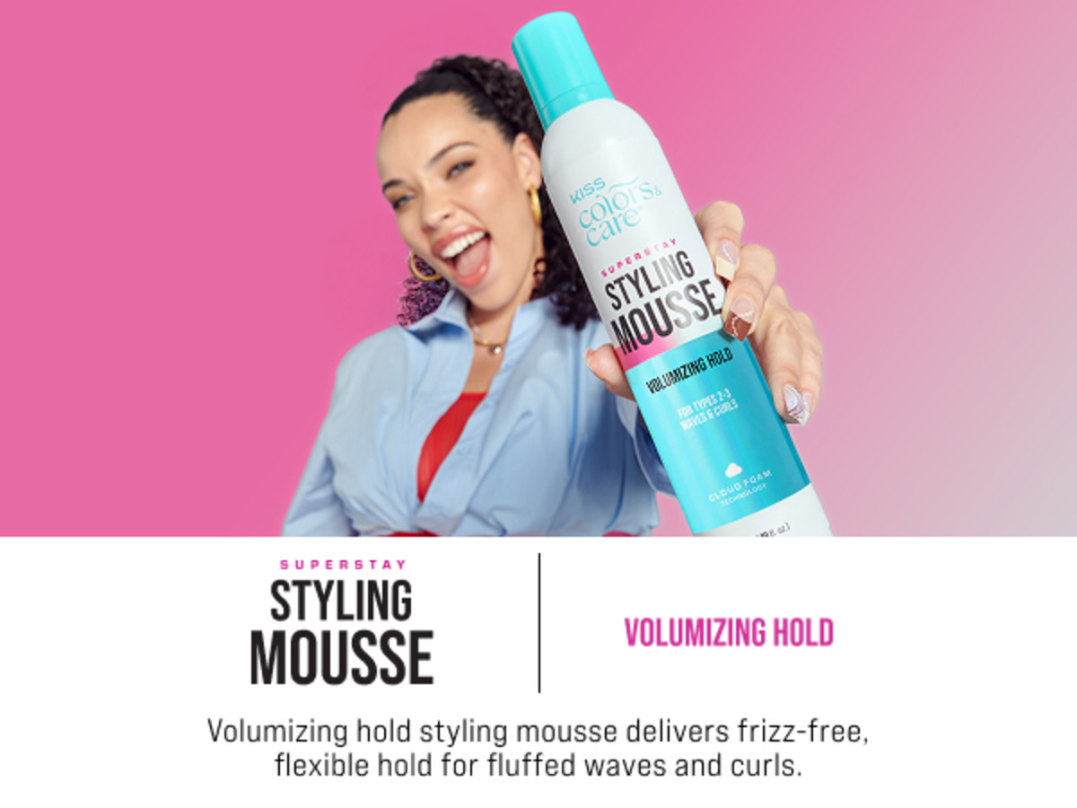 KISS Colors & Care 2-in-1 Hair and Lace Freezing Spray 6 oz (170 g