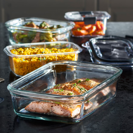 Rubbermaid, Brilliance Tritan Food Storage Set of 5, 1.3 Cup, Leak
