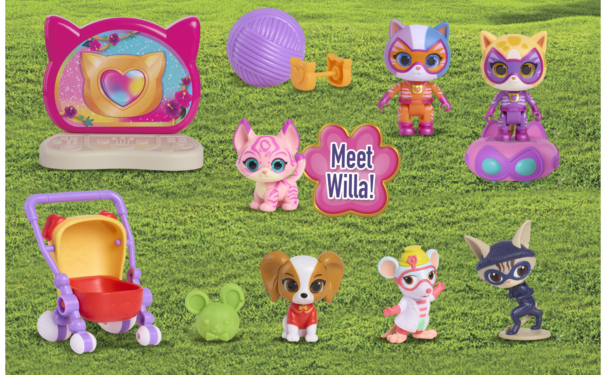 Disney Jr. SuperKitties Su-Purr Wild Deluxe Figure Set, 15-Pieces