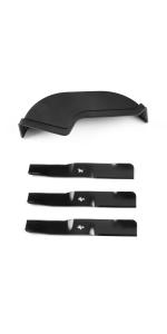 Husqvarna 54-Inch Clear Cut Kit with Lawn Mower Blades for Lawn Tractor or Zero-Turn Mower