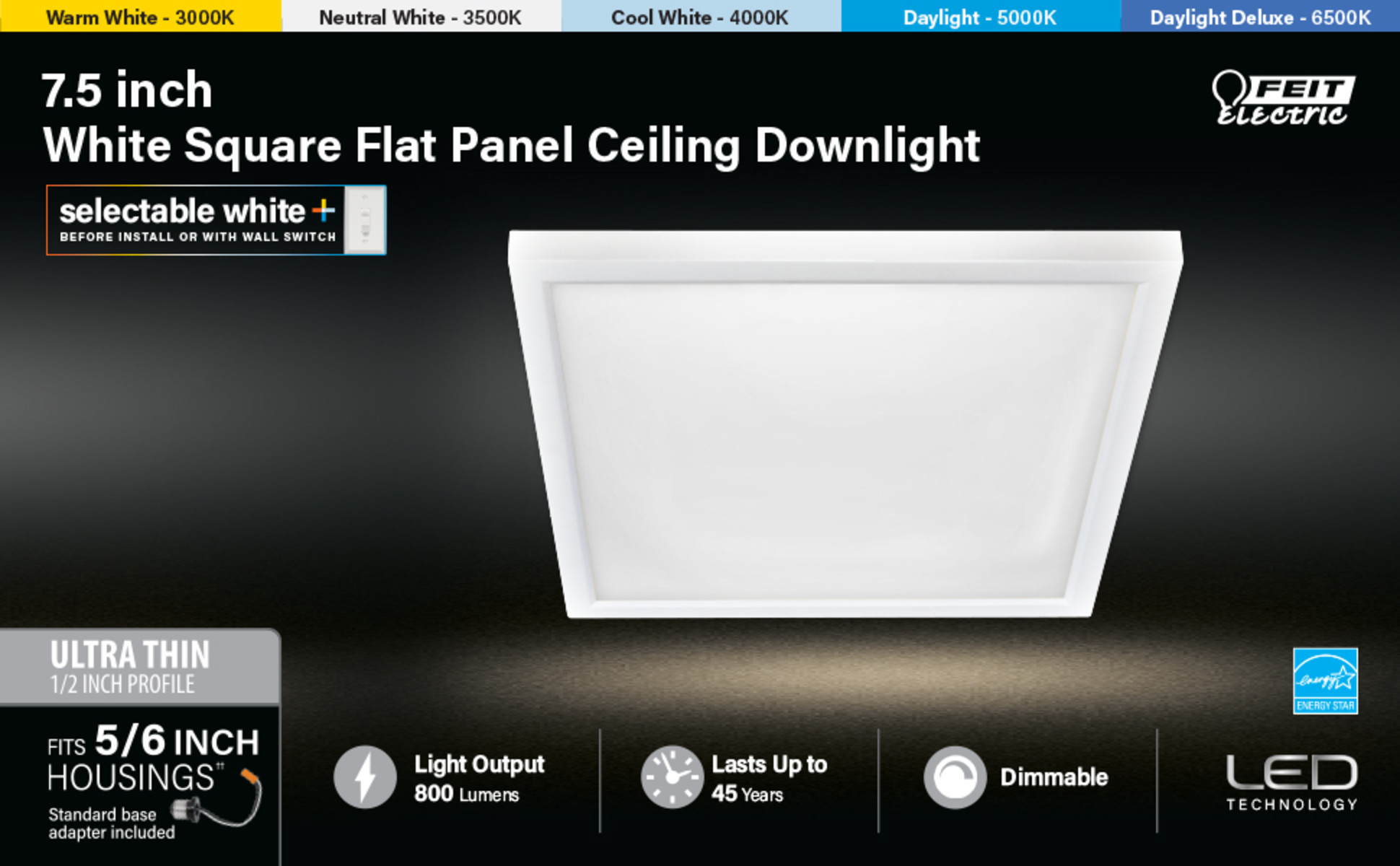 Viribright 23.74 in. W 23.74 in. L Wattage Tunable White 2 x 2 LED Basket Troffer with Tunable CCT Dimmable