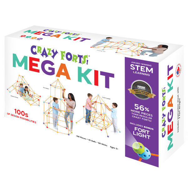 Everest: Crazy Forts - Mega Kit - 108pc Rod & Ball Fort Building
