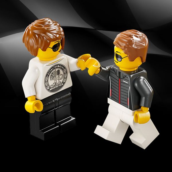 Each model comes with a Mercedes-AMG driver minifigure.