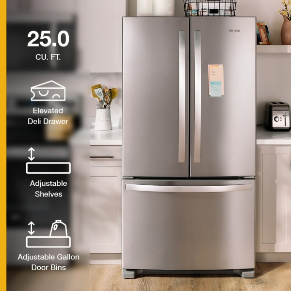 Whirlpool 36 in. 25.2 cu. ft. Full Depth French Door Refrigerator
