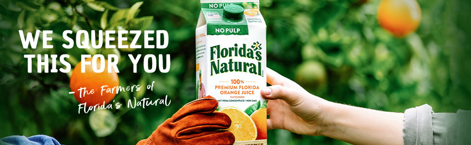 Florida's natural orange juice sale