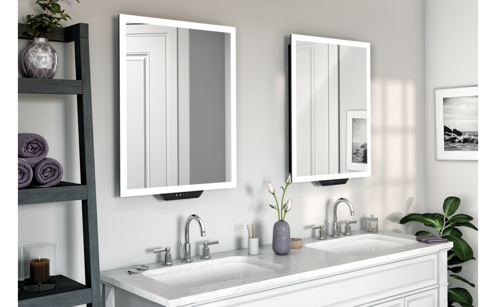 GLOREX)(2pcs) High Quality Aluminium Bathroom Cheap Mirror Safety Film  Mirror Toilet Mirror Vanity Bilik Mandi Cermin