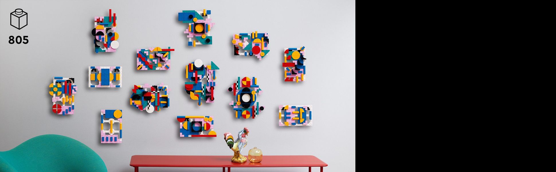 Lego Art Modern Art Abstract Wall Art Building Kit 31210 : Target