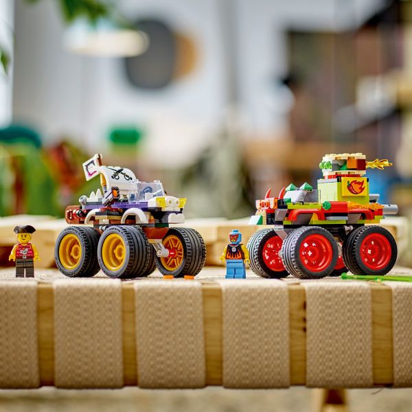 Lego monster truck burger hot sale