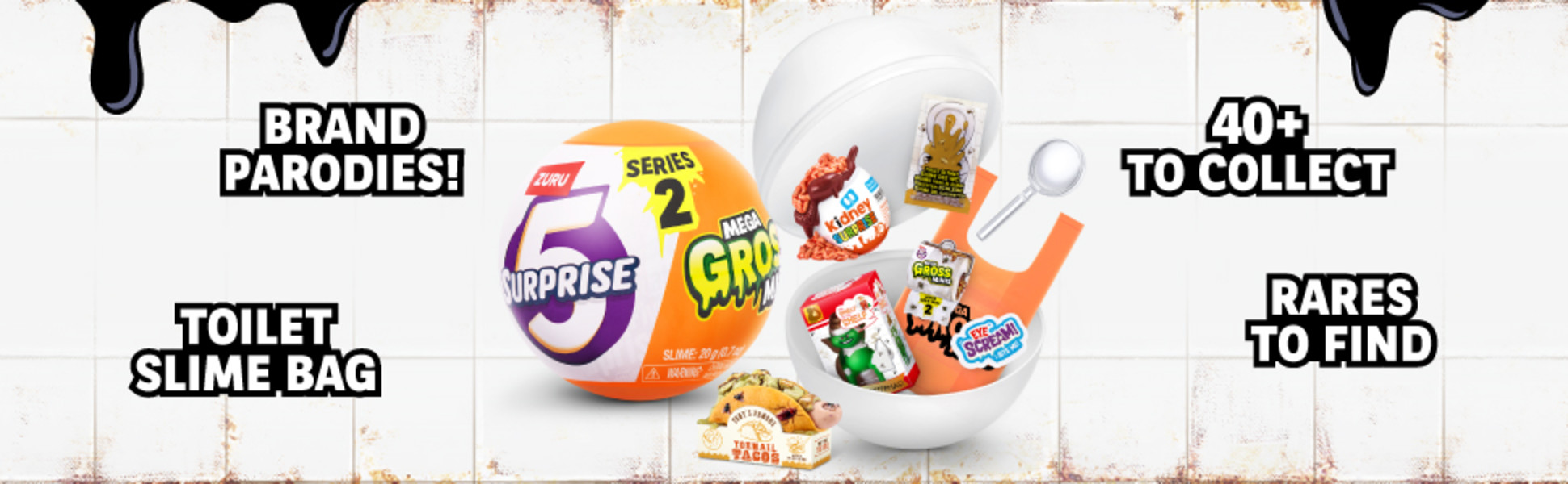5 Surprise Mega Gross Minis Series 2 by ZURU, Novelty Unbox