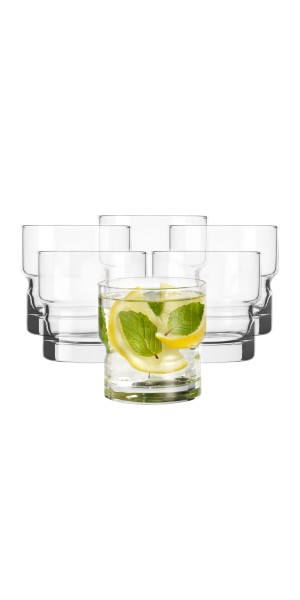 Libbey Newton Stackable DOF Glass, 12-ounce, Set of 6